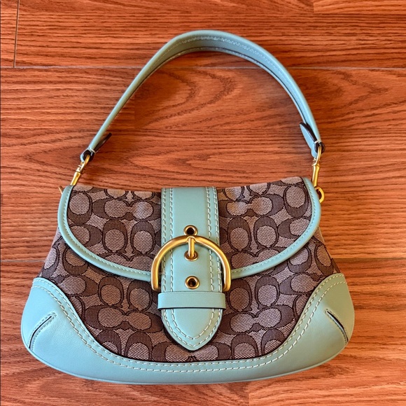Coach Tiffany Blue Soho bag y2k（like brand new） - Picture 1 of 2